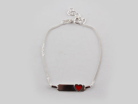 A Kids Heart Id Braclet