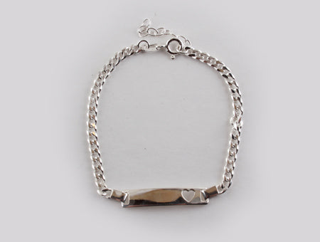 A Kids Heart Id Braclet