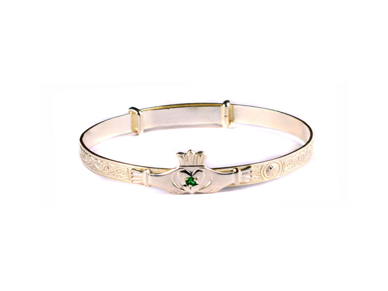 Kids Claddagh  Expandable Bangle.