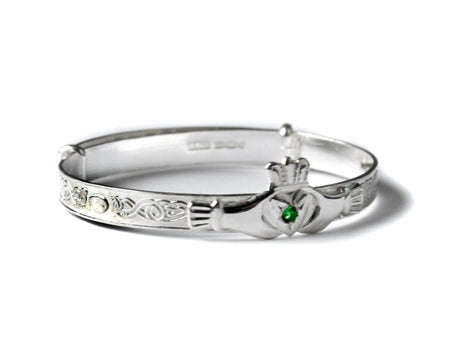 Kids Claddagh Expandable Bangle.