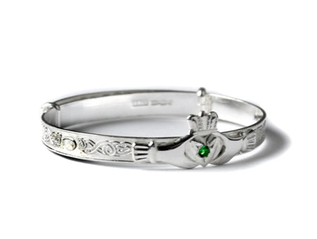 Kids Claddagh Expandable Bangle.