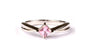 A Kids Pink Cz Silver Ring.