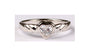 A Kids White Cz Silver Heart Shaped Ring.