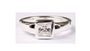 A Kids White Cz Silver Ring.