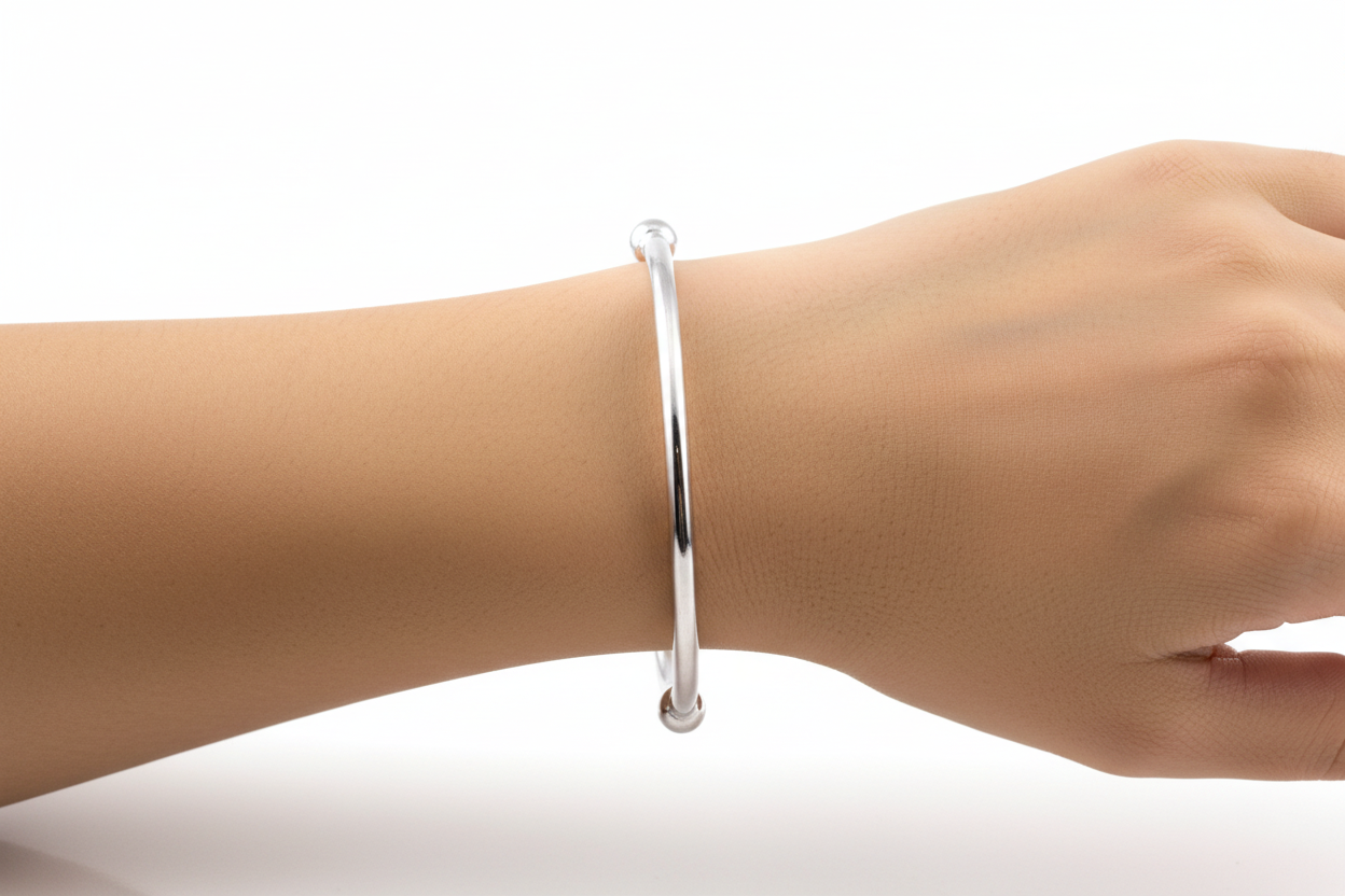 Silver Torq Bangle
