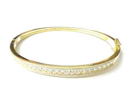 Silver Collection Cubic Zirconia Bangles