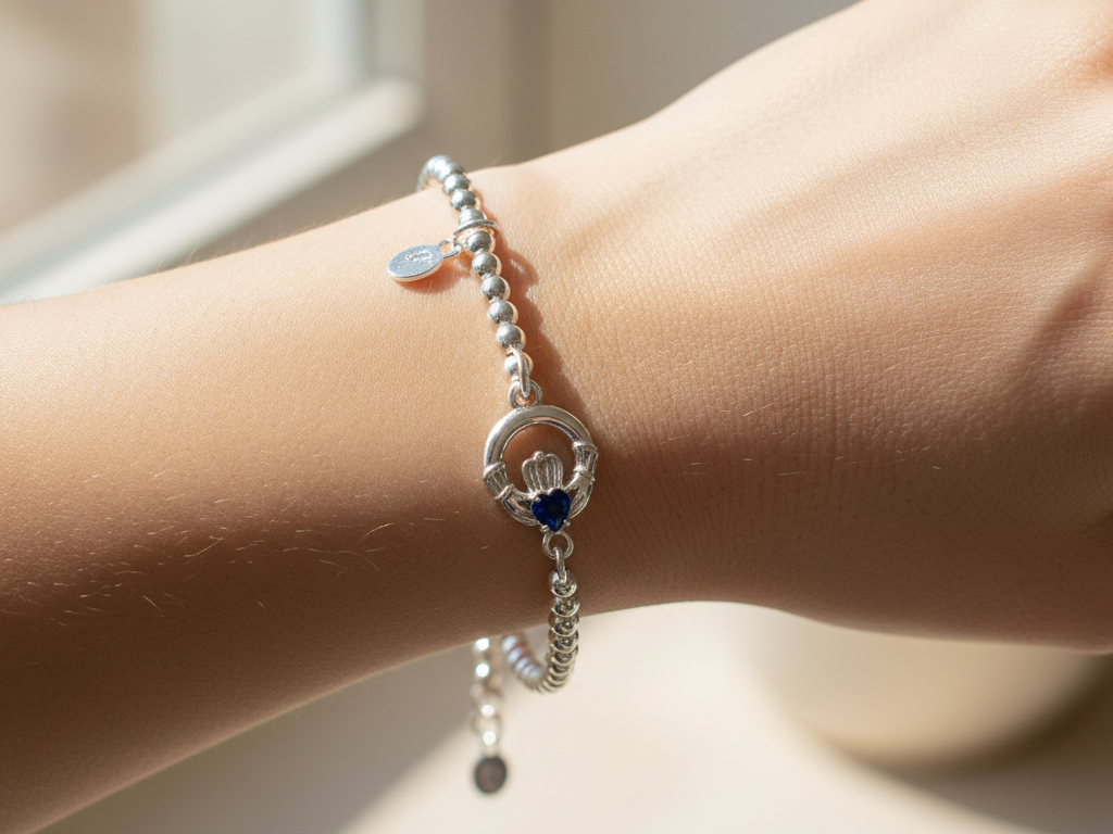 Kids Celtic Charm Sapphire cz stone Bracelet