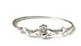 Plain Silver Claddagh Bangle