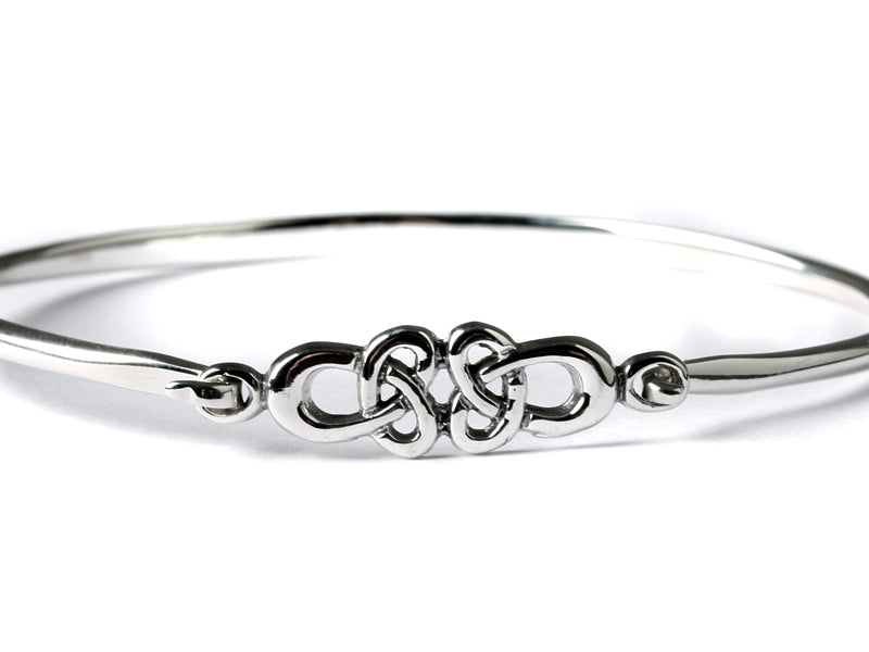 Celtic Knot Silver Bangle