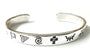History Of Ireland Cuff Silver Bangle