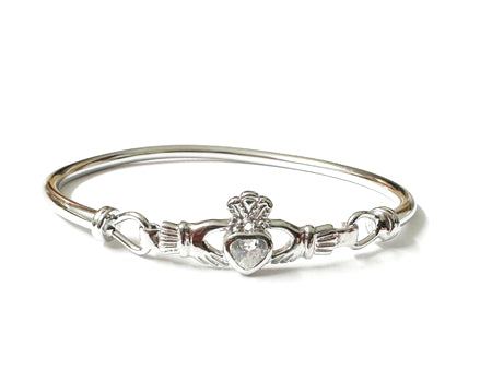 Celtic Silver All Bangles Claddagh Bangles