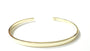 3.5mm Yellow Plated on Silver bangle