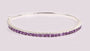 Amethyst Cubic Zirconic  Bangle