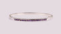 Amethyst Cubic Zirconic  Bangle