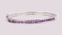 Amethyst Cubic Zirconic  Bangle