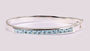 Aquamarine Cubic Zirconia Bangle