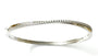 A White Cubic Zirconia Silver Bangle.