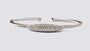 A White Cubic Zirconia Bangle.