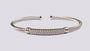 A White Cubic Zirconia Bangle.