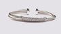 A White Cubic Zirconia Bangle.