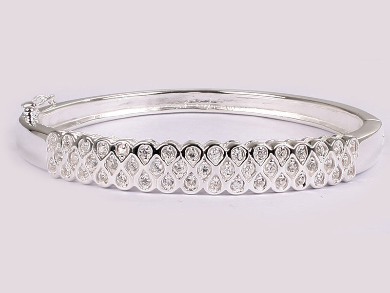 White Cubic Zirconia Bangle