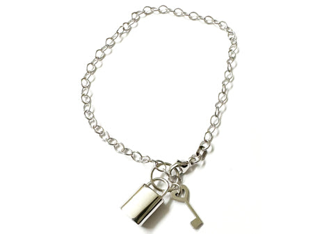 A Silver Padlock Bracelet
