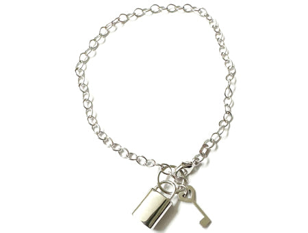 A Silver Padlock Bracelet