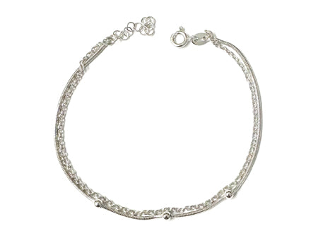 A Silver Bead Bracelet