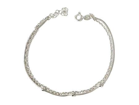 A Silver Bead Bracelet