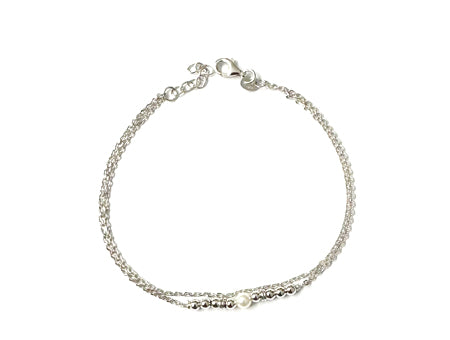 A Pearl Silver Bracelet