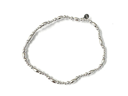 New Silver Elasticated Bracelet