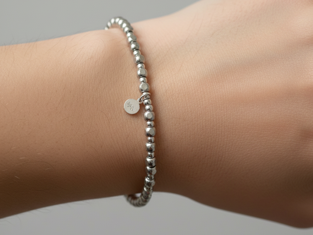 New Silver Elasticated Bracelet