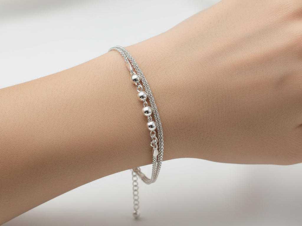 Silver Ball Bracelet