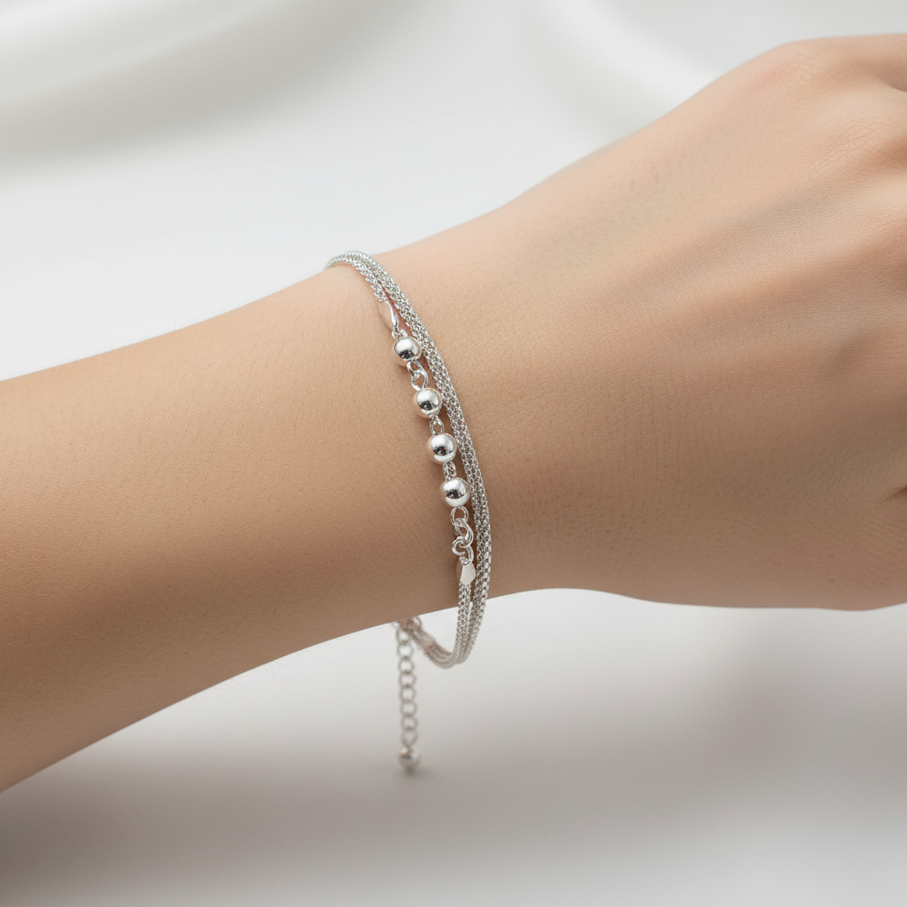 Silver Ball Bracelet