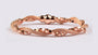 Silver with Rose Gold Plate  Bracelet.
