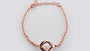 Silver with Rose Gold Plate  Bracelet