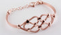 Silver with Rose Gold Plate  Bracelet
