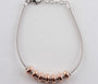 Silver with Rose Gold Plate Bracelet.