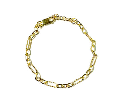 A Simply Silver Yellow Plated Bracelet