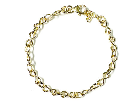 A Simply Silver Yellow Plated Bracelet