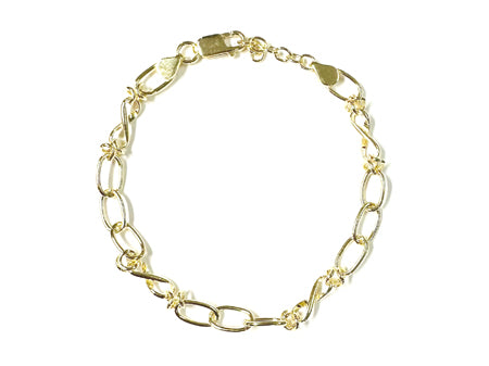A Simply Silver Yellow Plated Bracelet