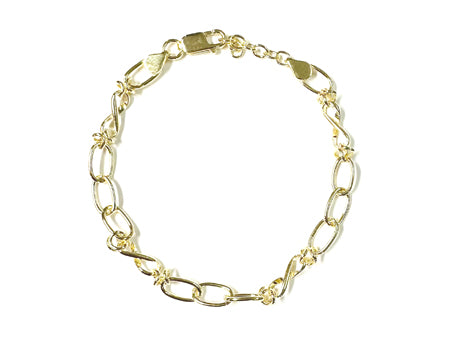 A Simply Silver Yellow Plated Bracelet