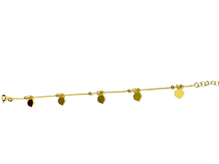 A Silver Yellow Gold Plated Bracelet
