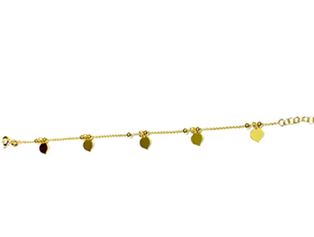 A Silver Yellow Gold Plated Bracelet