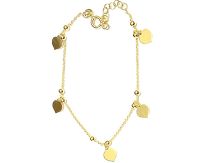 A Silver Yellow Gold Plated Bracelet