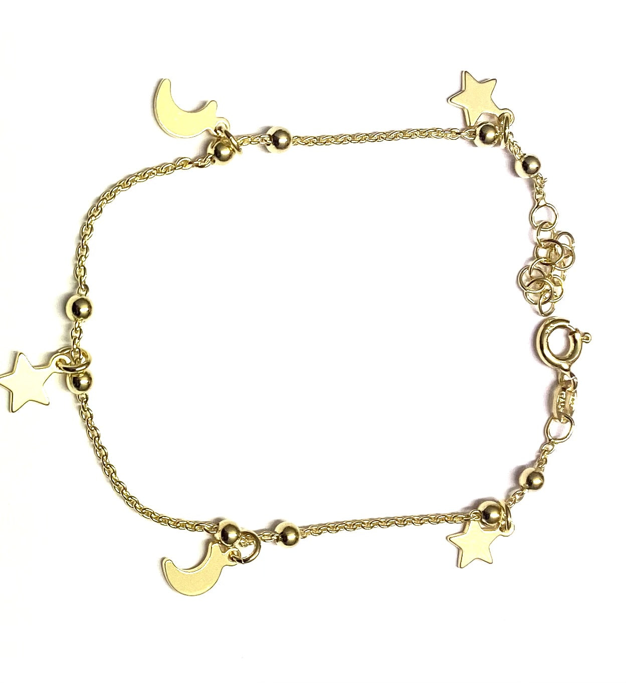 A Silver Yellow Gold Plated Bracelet