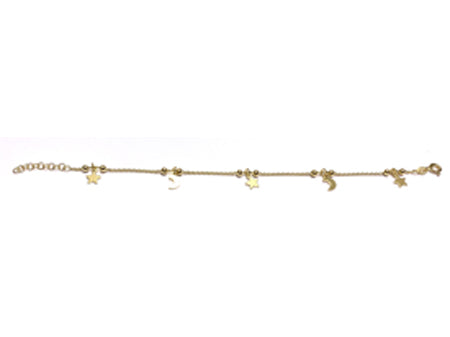 A Silver Yellow Gold Plated Bracelet