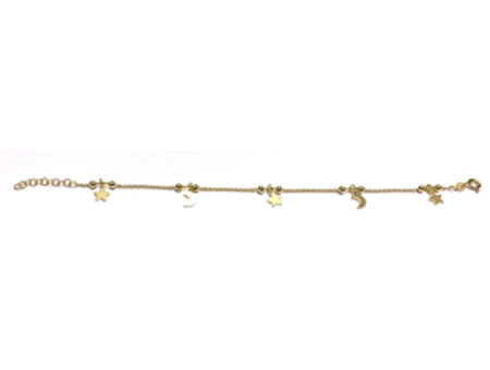 A Silver Yellow Gold Plated Bracelet