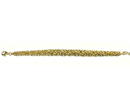 New Silver Yellow Gold Plated Bracelet