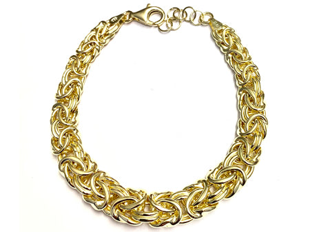 New Simply Silver Yellow Gold Plated Necklace.